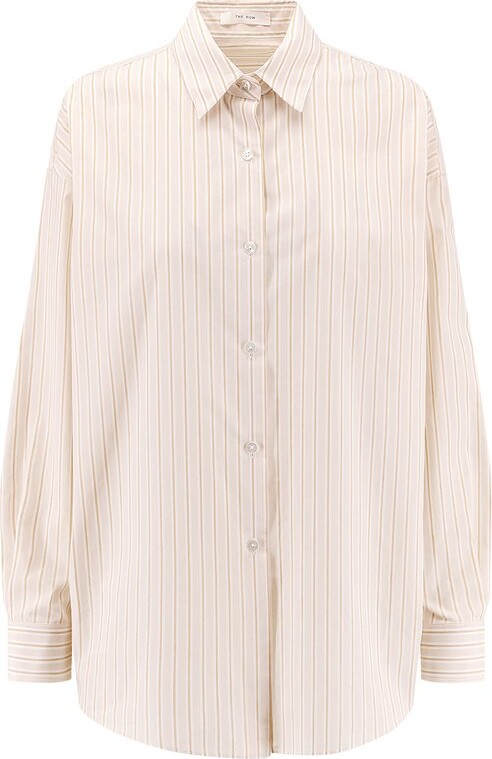 The Row Caster Striped Poplin Shirt