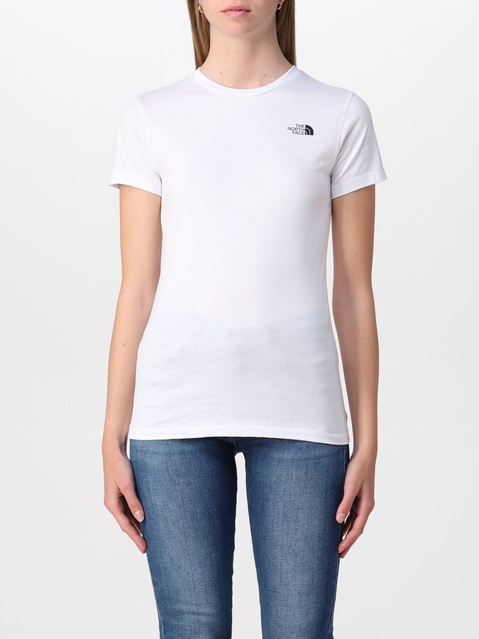 The North Face White Women's T-shirts | Shop the world's largest 