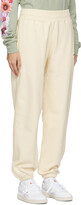 Thumbnail for your product : Awake NY SSENSE Exclusive Beige Logo Lounge Pants