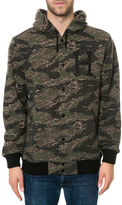 Thumbnail for your product : HUF The Big H Varsity Jacket in Tiger Camo