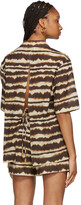 Thumbnail for your product : Nanushka Brown Tie-Dye Voile Soho Short Sleeve Shirt