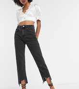Thumbnail for your product : Reclaimed Vintage The '91 mom jeans with destroyed hems in washed black