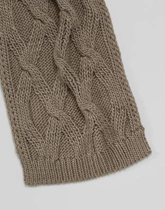 French Connection Chunky Oatmeal Knitted Scarf
