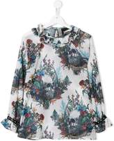 Thumbnail for your product : John Richmond Junior TEEN mixed-print blouse