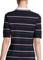Thumbnail for your product : St. John Sport Collection Striped Dot Polo Shirt