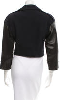 Thumbnail for your product : Burberry Wool Leather-Paneled Jacket