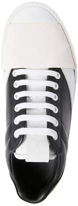 Marni Black Leather Cross Strap Sneakers