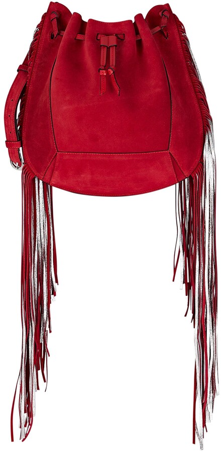 red fringe bag