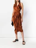 Thumbnail for your product : Rick Owens wrap style midi dress