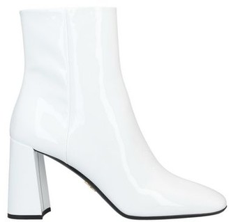 prada white booties