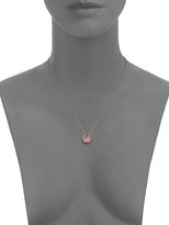 Thumbnail for your product : Suzanne Kalan Rose de France & 14K Rose Gold Round Pendant Necklace