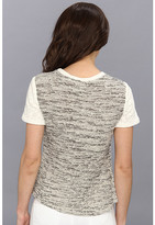 Thumbnail for your product : Rebecca Taylor Short Sleeve Tweed Top