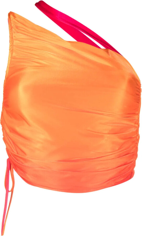 ANDREĀDAMO Gradient-Effect One-Shoulder Top
