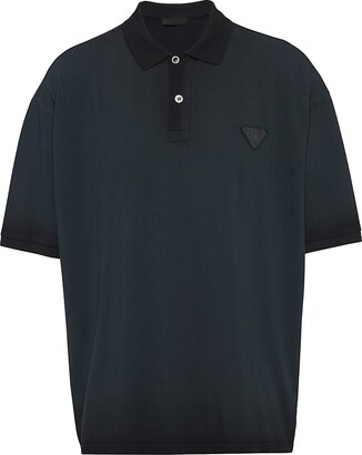 トップス 90s prada cashmere zip polo (50) black 90s prada cashmere zip polo (50) black Prada Men's Oversized