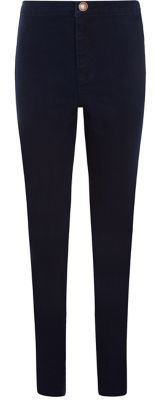 New Look Teens Navy High Waisted Skinny Jeans