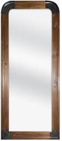 Thumbnail for your product : MCS 30 in. W x 70 in. H Arch Top Framed Leaner Mirror in Wood Tone and Pewter