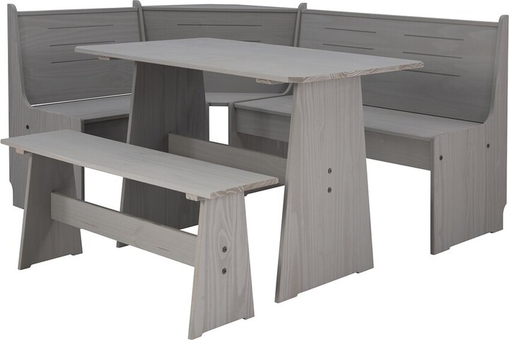 Linon Nooks Corner Nook, Table & Bench