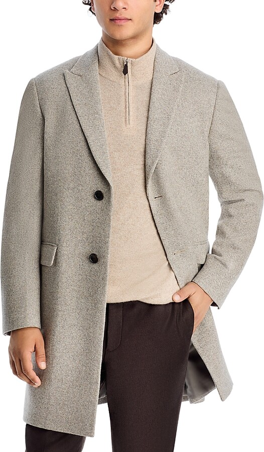 Cardinal of Canada Sutton Wool & Cashmere Herringbone Top Coat