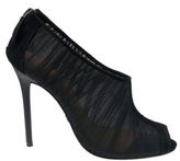 Thumbnail for your product : Badgley Mischka Dariene Sheer Fabric High-Heel Booties