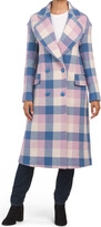 Thumbnail for your product : Love Moschino Wool Blend Plaid Coat
