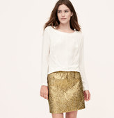 Thumbnail for your product : LOFT Petite Metallic Jacquard Mini Skirt