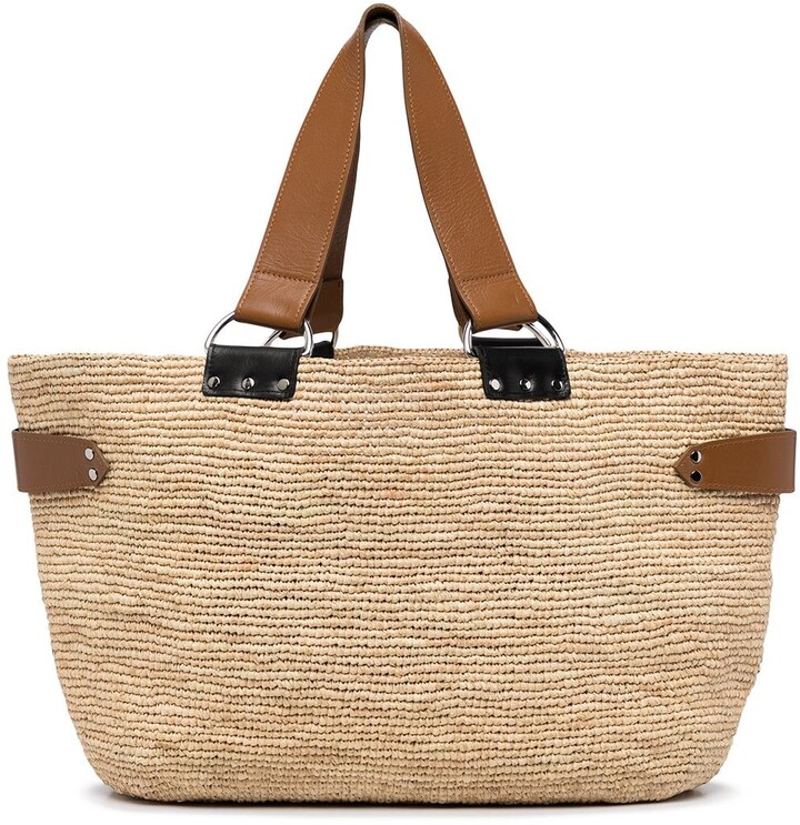 Isabel Marant Bahiba straw-woven tote bag - ShopStyle