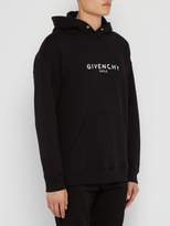 Thumbnail for your product : Givenchy Logo-print Cotton Hooded Sweatshirt - Mens - Black