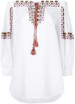 Thumbnail for your product : Ermanno Scervino lace-up embroidered tunic