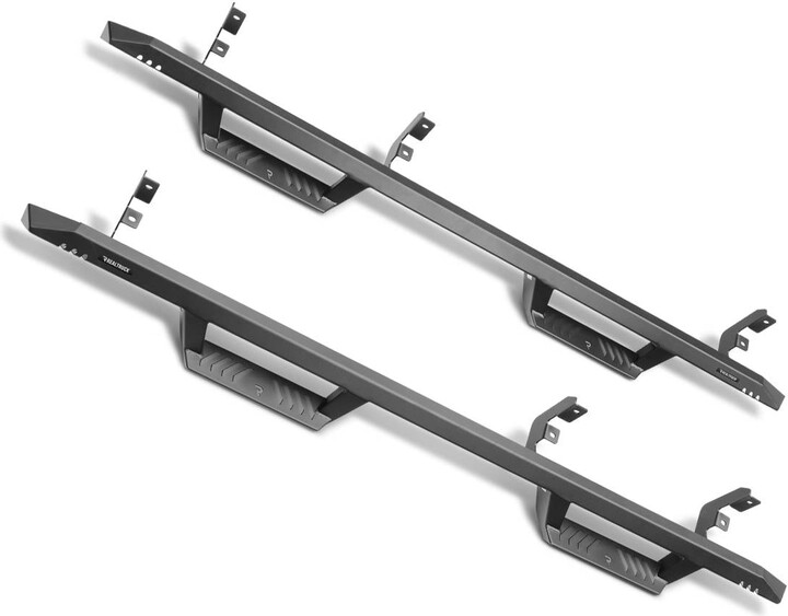 N-Fab by RealTruck EpYx Steps for Silverado/Sierra | Cab Length, Steel, Textured Black | EXC17CC-TX | Fits 2017-2019 Chevrolet Silverado/GMC Sierra 2500 / 3500 2500 / 3500 Classic Model & Others
