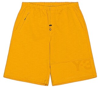 Yohji Yamamoto Classic Heavy Pique Shorts in Mustard