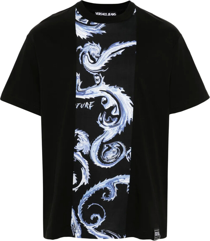 Versace Jeans Couture Barocco-print cotton T-shirt