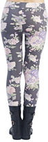 Thumbnail for your product : Wet Seal Gray Floral Print Leggings