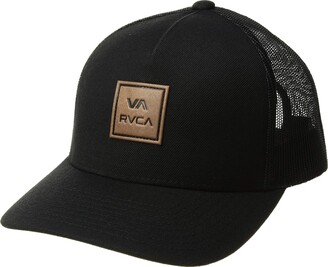 RVCA Va All The Way Curved Brim Trucker Hat Black 1SZ