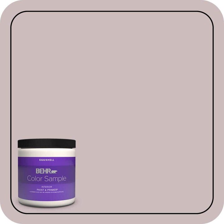 BEHR PREMIUM PLUS 8 oz. #100E-3 Pastel Violet Eggshell Enamel Interior Paint & Primer Color Sample