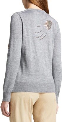 Libertine Leopardo Sequined Cashmere-Silk Sweater