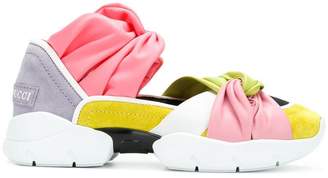 Emilio Pucci knotted cutout sneakers