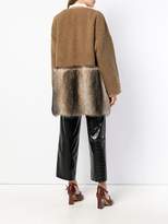 Thumbnail for your product : Yves Salomon panelled fur coat