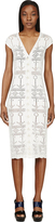 Thumbnail for your product : Thom Browne Ivory Open Knit Anchor Dress