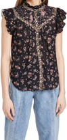 Thumbnail for your product : La Vie Rebecca Taylor Sleeveless Print Mix Top