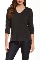 Thumbnail for your product : Nicole Miller Cashmere V-Neck Hi-Lo Sweater