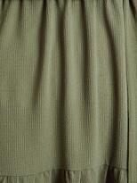 Thumbnail for your product : Quiz Khaki V Neck Wrap Tiered Dip Hem Midi Dress