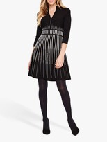 Thumbnail for your product : Damsel in a Dress Adela Stripe Knitted Tunic Dress, Black/White
