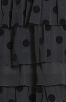 Thumbnail for your product : Frenchi Dot Mesh Tiered Skirt (Juniors)