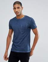Thumbnail for your product : Tom Tailor T-Shirt In Navy Texture With Pocket