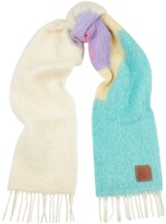 Thumbnail for your product : Loewe Striped Mohair-blend Scarf