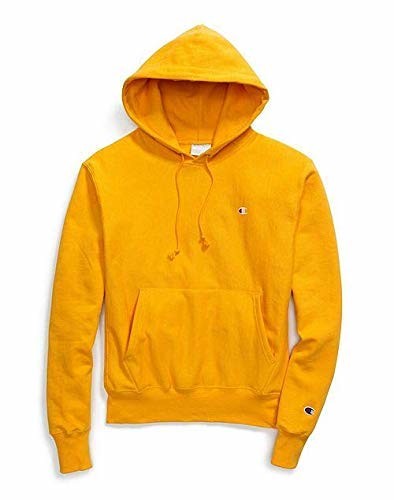 mens yellow champion hoodie