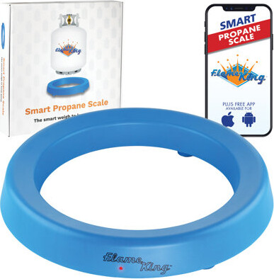 Flame King Smart Wireless Propane Tank Scale Bluetooth Gas Gauge w/ App Connectivity 20-40LB Tanks