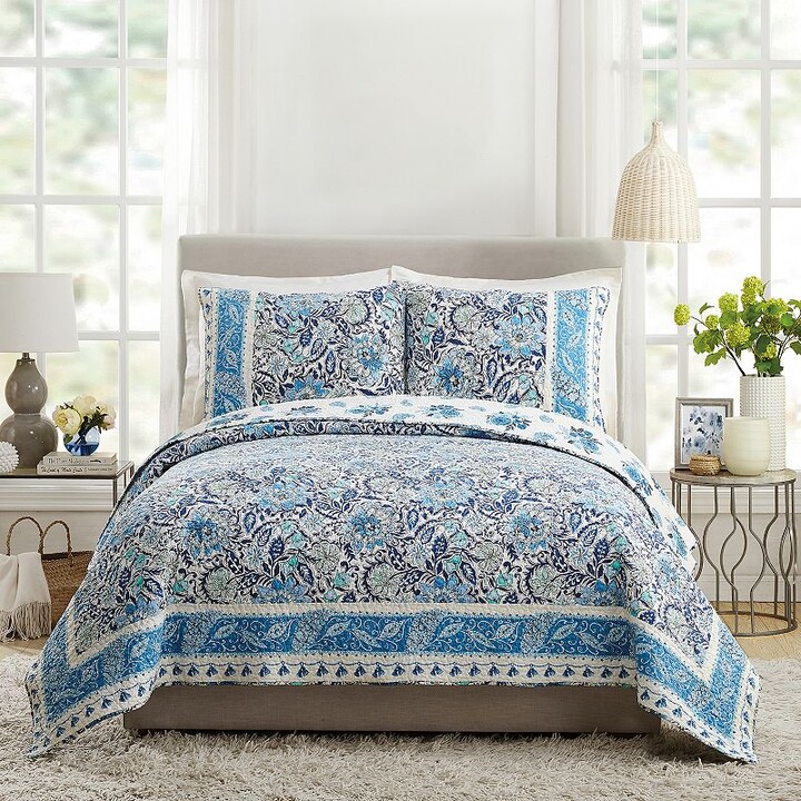 Dena Home Bisou Floral Quilt Set with Shams