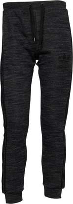 adidas Mens California 3 Stripe Track Pants Black/Black