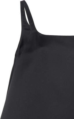 Prada Button-Detailed Silk-Satin Mini Dress